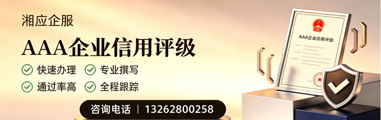 泸州AAA企业信用评级申请服务