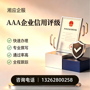 泸州AAA企业信用评级申请服务