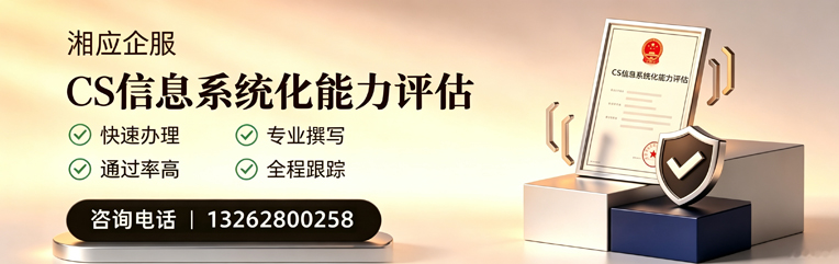 泸州CS信息系统化能力评估申报服务